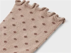 Lil Atelier birch/etherea prikkede strømper bomuld (4-pak)